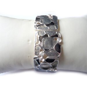 Pulsera esmalte gris